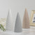 7" Gray Ceramic Cone Tree Christmas Table Top Decoration - IMAGE 2