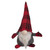 Plaid Plush Gnome Christmas Figure - 13" - Red and Black - IMAGE 1