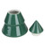 6.25" Green Contemporary Ceramic Christmas Tree Container - IMAGE 2