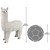 24.5" The Apocalypses of Alpaca Large Outdoor garden Statue - IMAGE 5