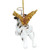 4" Flying Dalmatian Dog Angel Christmas Ornament - IMAGE 4