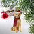3.5" Golden Retriever Dog Christmas Ornament - IMAGE 2