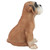 9" Sitting Boxer Puppy Dog Outdoor Garden Statue - IMAGE 4