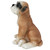 9" Sitting Boxer Puppy Dog Outdoor Garden Statue - IMAGE 6