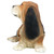 9.5" Sitting Basset Hound Puppy Dog Outdoor Garden Statue - IMAGE 4