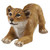 Tibesti Lion Cubs of the Sahara Animal Outdoor Garden Statue - 15" - IMAGE 1