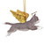 4" Flying Tabby Cat Angel Christmas Ornament - IMAGE 3