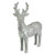 10.5" Gray and Silver Faux Wood Grain Standing Deer Christmas Figure - IMAGE 1