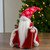 14.5" Red and White Snowflakes Santa Gnome with Cape Christmas Figure - IMAGE 2