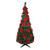 Pre-Lit Slim Pre-Decorated Artificial Poinsettia Pop-Up Christmas Tree - 6' - Clear Lights - IMAGE 1