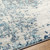 6'7” x 9' Distressed Finished White, Gray and Blue Synthetic Area Throw Rug - IMAGE 6