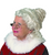 Elegant Mrs Claus "Merry Christmas" Curly Bun Wig - Adult One Size - IMAGE 1