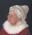 Elegant Mrs Claus "Merry Christmas" Curly Bun Wig - Adult One Size - IMAGE 2