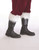 Professional Black Santa Boots with Plush Cuff – Size Extra Large - IMAGE 1