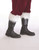 Professional Black Santa Boots with Plush Cuff – Size Large - IMAGE 1