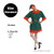 3 Piece Red and Green Christmas Elf Dress – One Size Fits Most - IMAGE 4