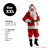 7-Piece Popular Rental Quality Christmas Santa Suit - Adult Size XXL - IMAGE 4