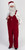 7-piece Burgundy Velvet Overall Santa Claus Christmas Suit - Adult Size XXLarge - IMAGE 1
