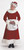 6-Piece Burgundy Velvet Mrs Claus Most Valuable Helper at the North pole - Adult Size X Large - IMAGE 1