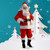 10-Piece Red Plush Christmas Santa Suit Set- Adult Size Large - IMAGE 1