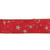 Glittering Red and Gold Stars Christmas Wired Craft Ribbon 2.5" x 16 Yards - IMAGE 1