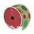 Glitter Red and Green Polka Dotted Christmas Craft Ribbon 2.5" x 16 Yards - IMAGE 3