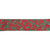 Sparkly Red and Green Holly Christmas Wired Craft Ribbon 2.5" x 16 Yards - IMAGE 1