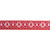 Red and White Nordic Tree Christmas Wired Craft Ribbon 2.5" x 16 Yards - IMAGE 1