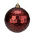 Red Hexagonal Hanging Shatterproof Christmas Ball Ornament 6.5" (165mm) - IMAGE 1