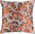 22" Orange and Brown Leaves Embroidered Throw Pillow Cover - IMAGE 1