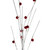 40" Red and Brown Twig with Sleigh Bells Christmas Spray - IMAGE 2
