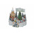 Pack of 2 White and Green LED Lighted Musical Holiday Village Tabletop Decors 8.5" - IMAGE 1