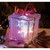 8" Vibrantly Colored Contemporary Glass LED Lighted Star Gift Box Tabletop Decor - IMAGE 1