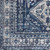 7'10" x 10'3" Distressed Diamond Persian Design Navy Blue and Gray Rectangular Machine Woven Area Rug - IMAGE 5