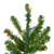 7.5' Pre-Lit Canadian Pine Slim Artificial Christmas Wall Tree - Multicolor Lights - IMAGE 3