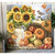 Yellow and Orange Bountiful Harvest Pizazz Print Framed Wall Decor 10" x 10" - IMAGE 3