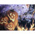 Purple and Black All Hallow's Eve Pizazz Print Framed Halloween Wall Decor 10" x 10" - IMAGE 3