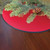 Medium Premium Christmas Tree Mat - 22" - Red and Black - IMAGE 2