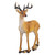 37.5" Standing Woodland Buck Deer Outdoor Garden Statue