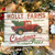 Cream White and Red Holly Farms Rectangular Sign with Rope Hanger 7" x 10" - IMAGE 2