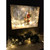 18" x 24" White and Red Starry Night Santa Christmas Back-lit Wall Art with Remote Control - IMAGE 2