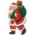 17.5" Lighted Santa Claus Christmas Window Silhouette - IMAGE 3