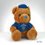 6" Brown and Blue 'Happy Hanukkah' Teddy Bear with T-Shirt - IMAGE 1