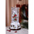 Set of 2 Clear and Red Diamond Cut Candles with Cardinal Tabletop Decor 14.5" - IMAGE 1