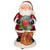 10.25" LED Musical Indoor Santa Tabletop Christmas Wreath Fan Figurine - IMAGE 1