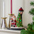 10.75" Musical LED Santa Light-Post Christmas Figurine - IMAGE 2
