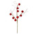 31" Brown and Red Jingle Bells with Star Cut-Outs Twig Artificial Christmas Spray - IMAGE 1
