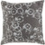 18" Brown and Gray Jacquard Printed Square Throw Pillow Cover - IMAGE 1