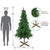 Slim Alpine Artificial Christmas Tree - 6.5' - Unlit - IMAGE 2