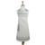 French Striped Unisex Cotton Chefs Apron - 32" - White and Sky Blue - IMAGE 1